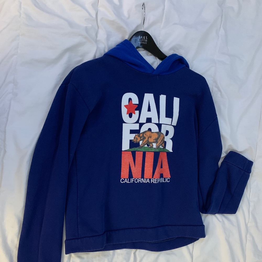 Blue California Hoodie - Picture 1 of 3